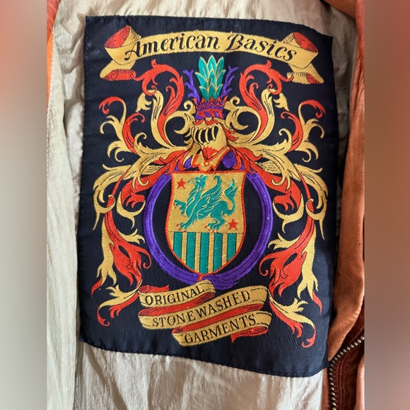 Vintage Brown American Basics Bomber Jacket - Picture 5 of 5